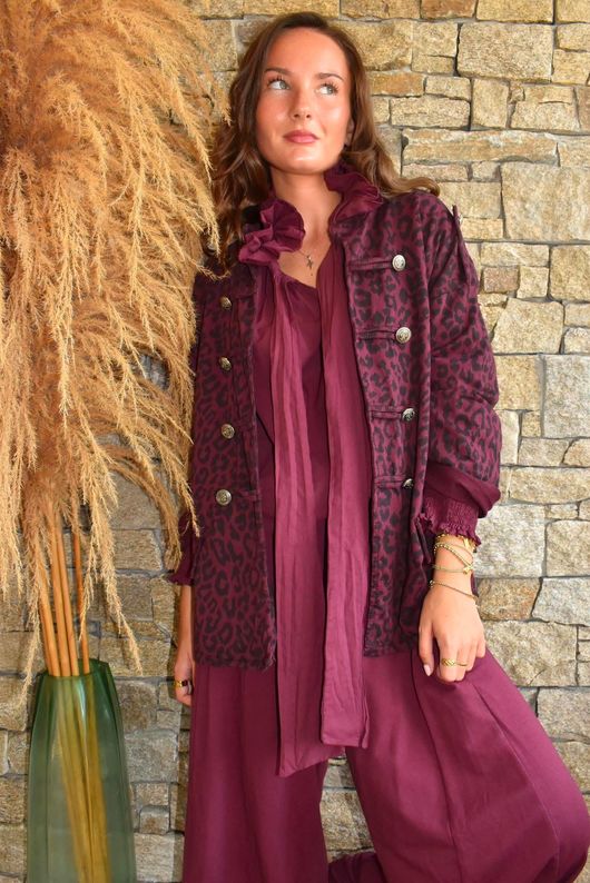 Larc Poet Blouse Aubergine